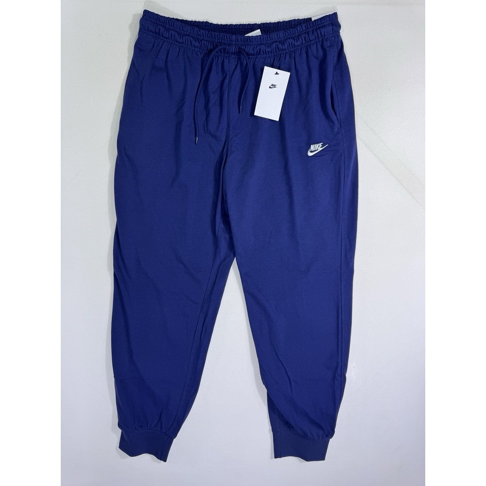 Nike Mens Large Club Knit Joggers FQ4330-410 Midnight Navy Blue Sweatpants NWT
